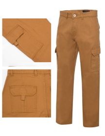 Men's Cargo Pants (Color: KHAKI, size: 44)