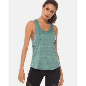 JupiterGear Scoop-Neck Long Tank Top (Color: Light Green, size: M)
